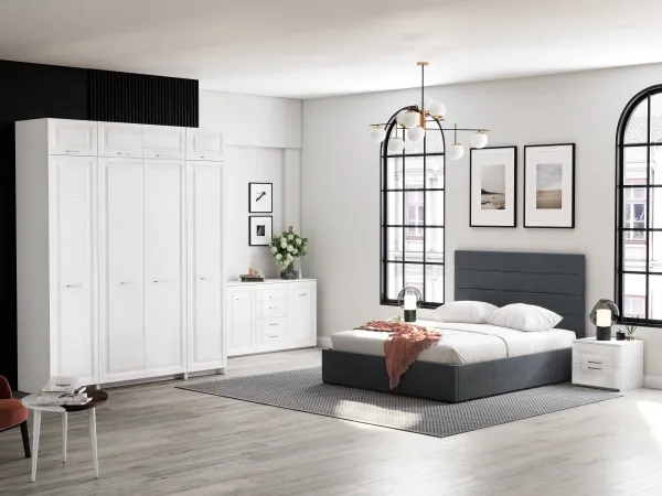 Антресоль двухдверная "Манхэттен" спальня