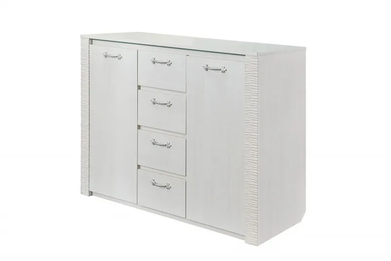 Комод 1395 "Элана" спальня Бодега белая